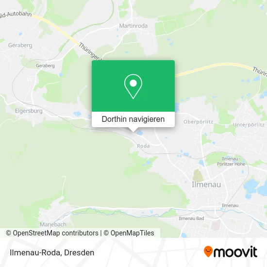 Ilmenau-Roda Karte