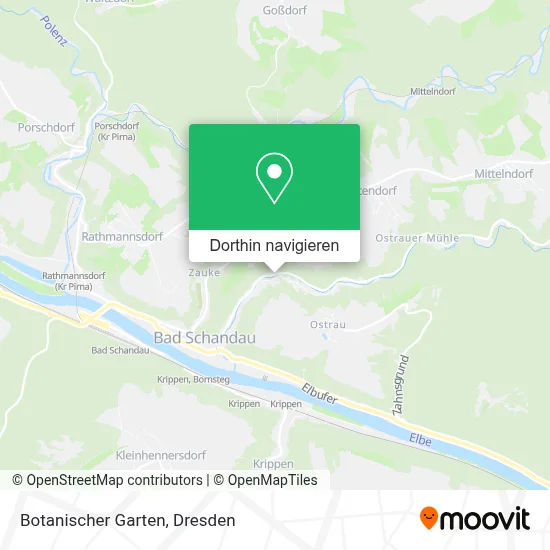 Botanischer Garten Karte