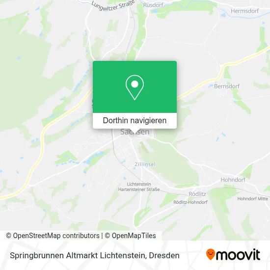 Springbrunnen Altmarkt Lichtenstein Karte