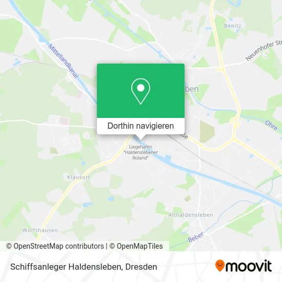 Schiffsanleger Haldensleben Karte