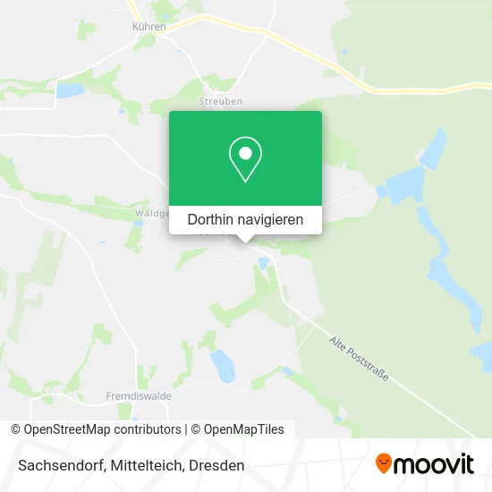 Sachsendorf, Mittelteich Karte