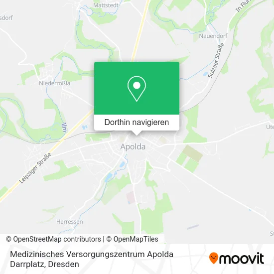 Medizinisches Versorgungszentrum Apolda Darrplatz Karte