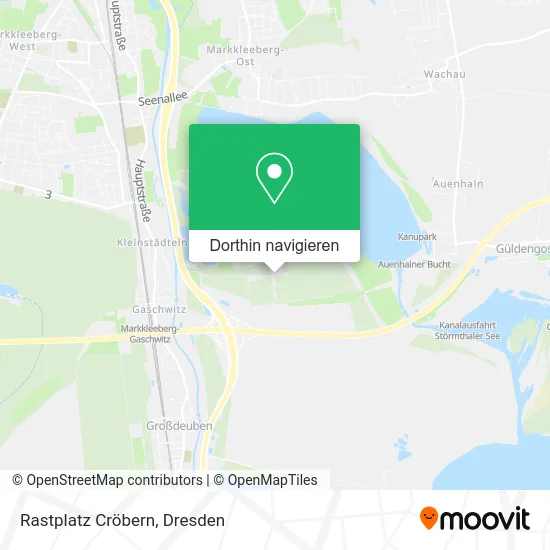 Rastplatz Cröbern Karte