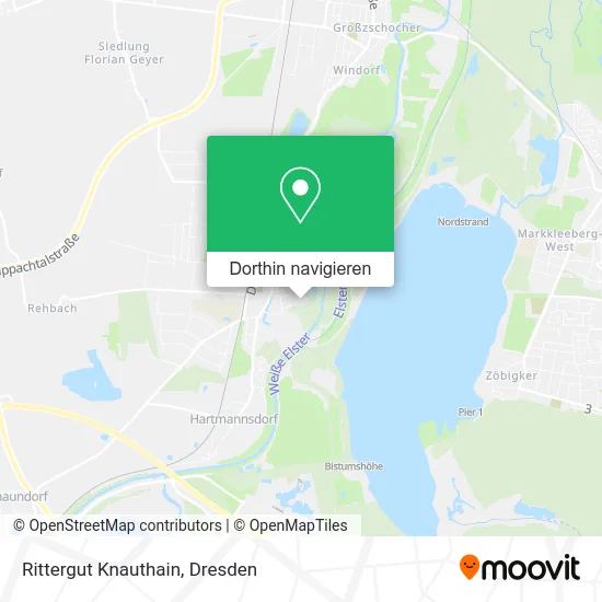 Rittergut Knauthain Karte