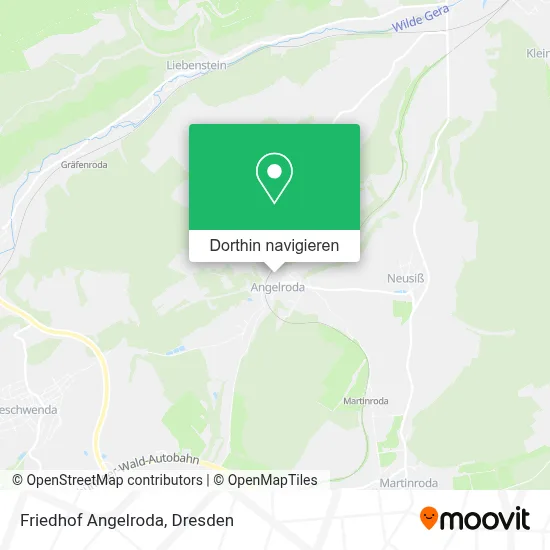 Friedhof Angelroda Karte