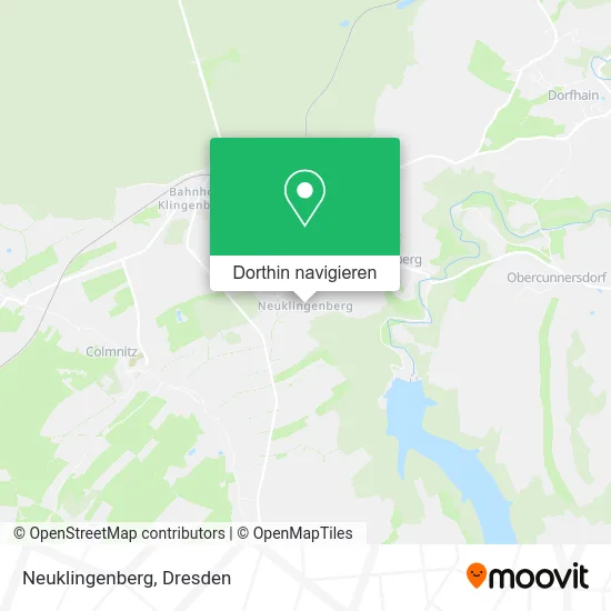 Neuklingenberg Karte