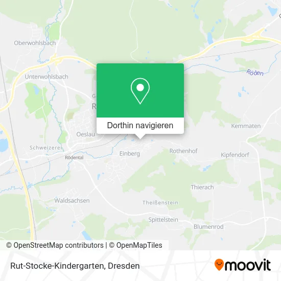 Rut-Stocke-Kindergarten Karte