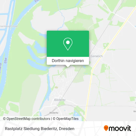 Rastplatz Siedlung Biederitz Karte