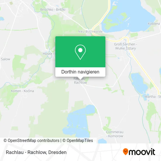 Rachlau - Rachlow Karte