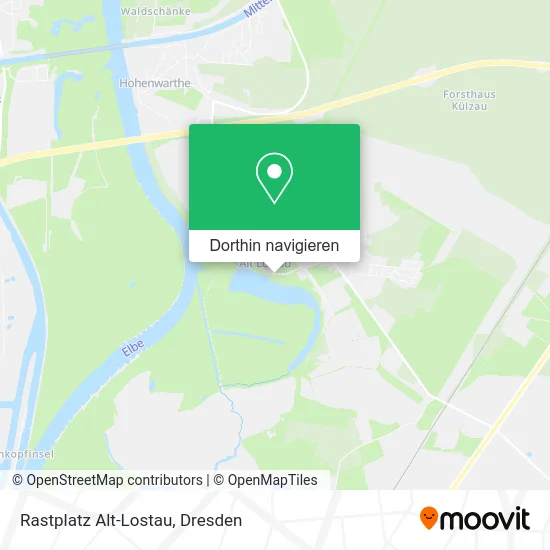 Rastplatz Alt-Lostau Karte