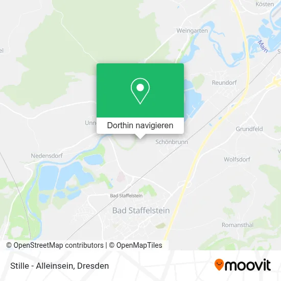 Stille - Alleinsein Karte