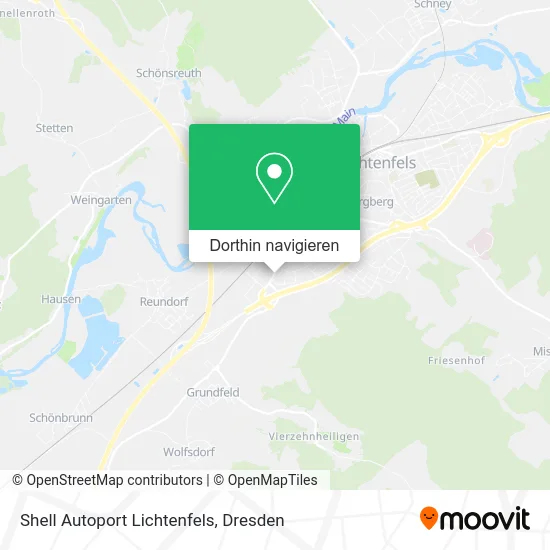Shell Autoport Lichtenfels Karte