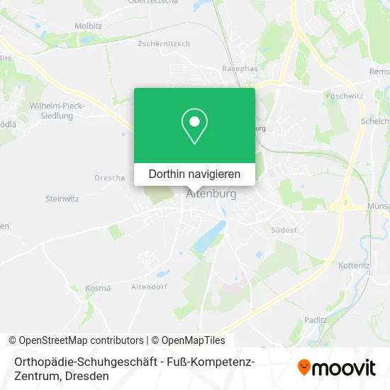 Orthopädie-Schuhgeschäft - Fuß-Kompetenz-Zentrum Karte