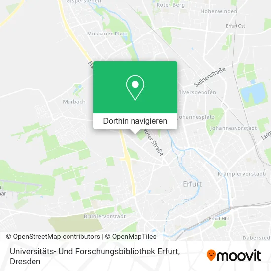 Universitäts- Und Forschungsbibliothek Erfurt Karte