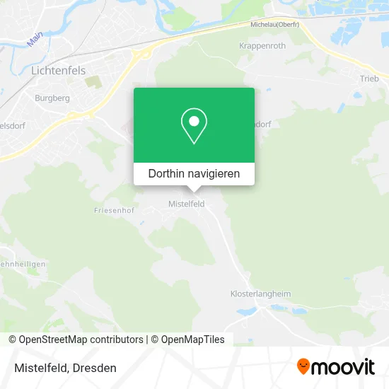 Mistelfeld Karte