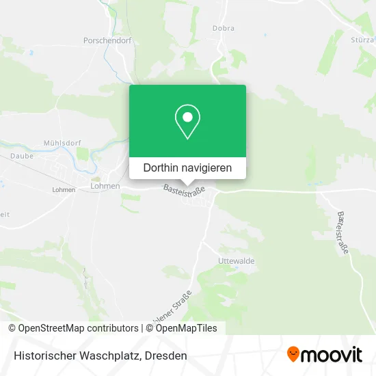 Historischer Waschplatz Karte