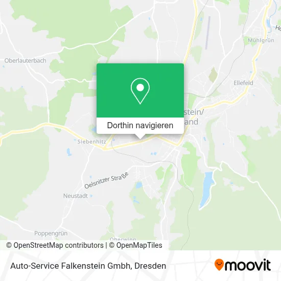 Auto-Service Falkenstein Gmbh Karte