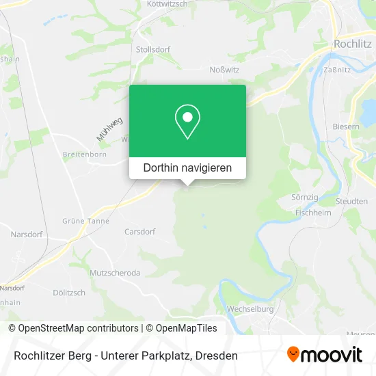 Rochlitzer Berg - Unterer Parkplatz Karte