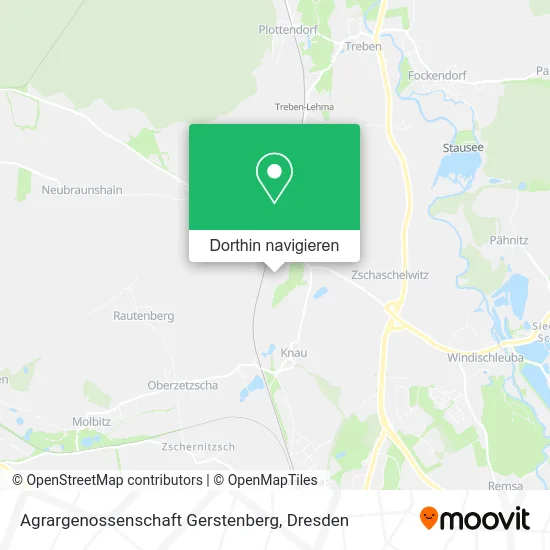 Agrargenossenschaft Gerstenberg Karte