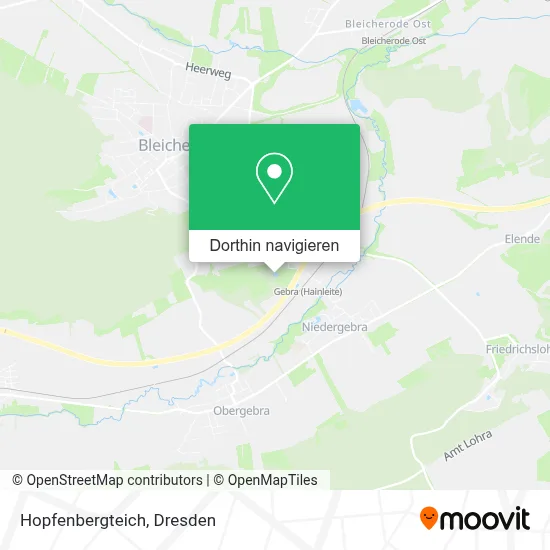 Hopfenbergteich Karte