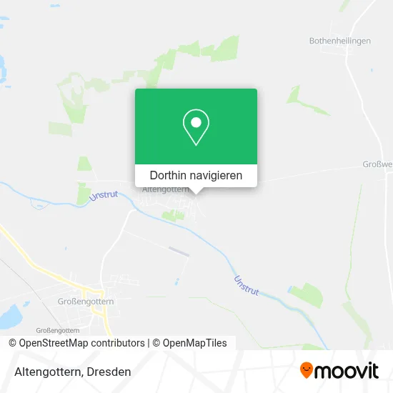 Altengottern Karte