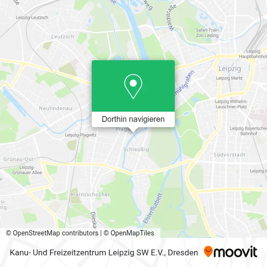 Kanu- Und Freizeitzentrum Leipzig SW E.V. Karte