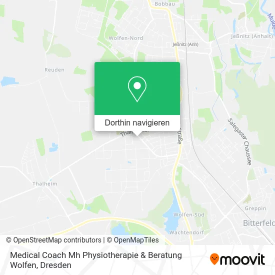 Medical Coach Mh Physiotherapie & Beratung Wolfen Karte