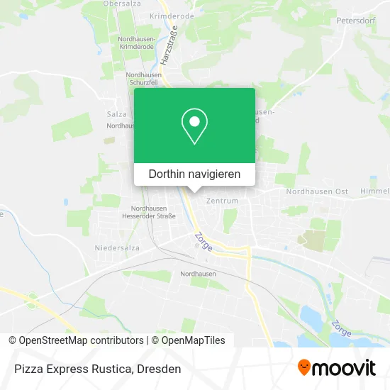 Pizza Express Rustica Karte