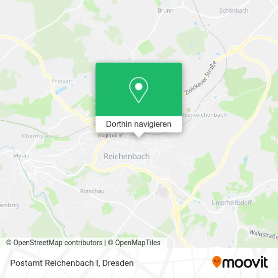 Postamt Reichenbach I Karte