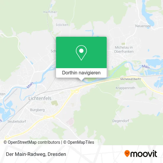 Der Main-Radweg Karte