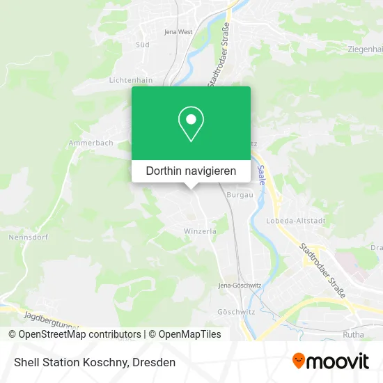Shell Station Koschny Karte