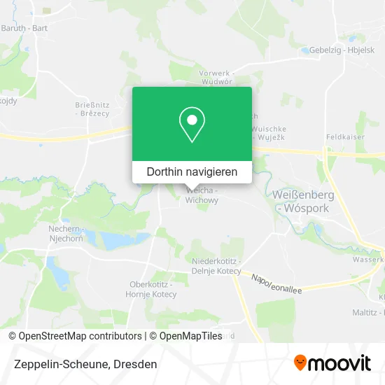Zeppelin-Scheune Karte