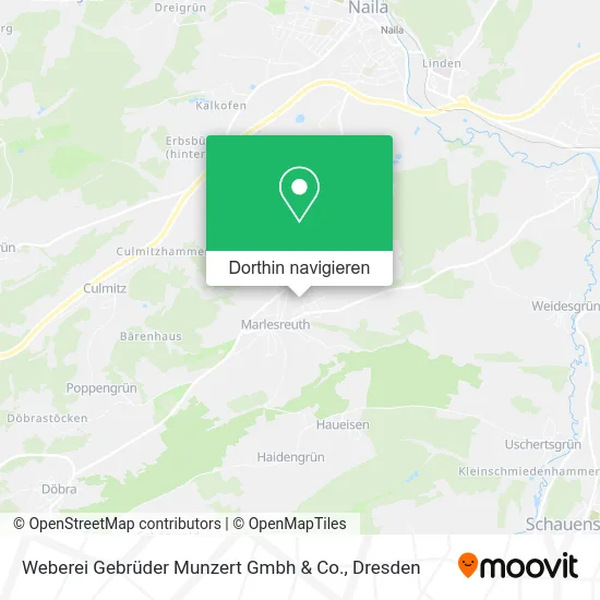 Weberei Gebrüder Munzert Gmbh & Co. Karte