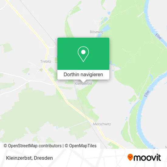 Kleinzerbst Karte