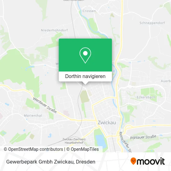Gewerbepark Gmbh Zwickau Karte