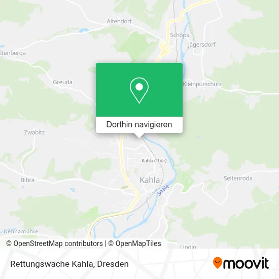 Rettungswache Kahla Karte