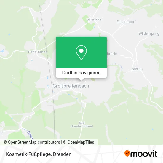 Kosmetik-Fußpflege Karte