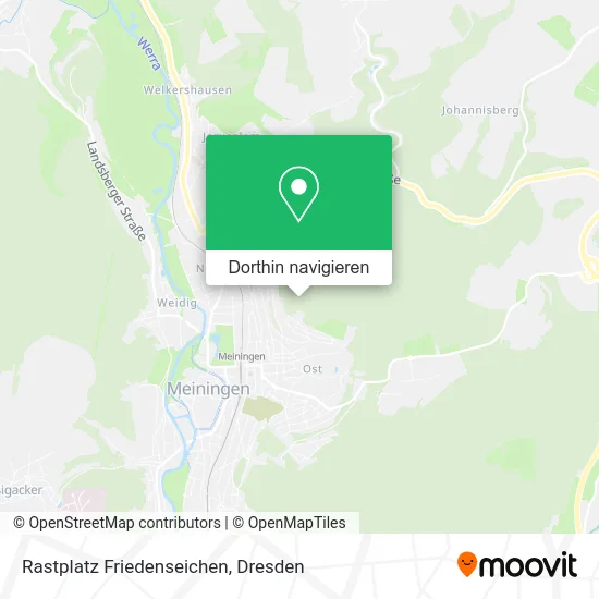 Rastplatz Friedenseichen Karte