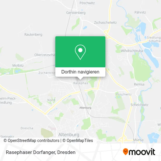 Rasephaser Dorfanger Karte