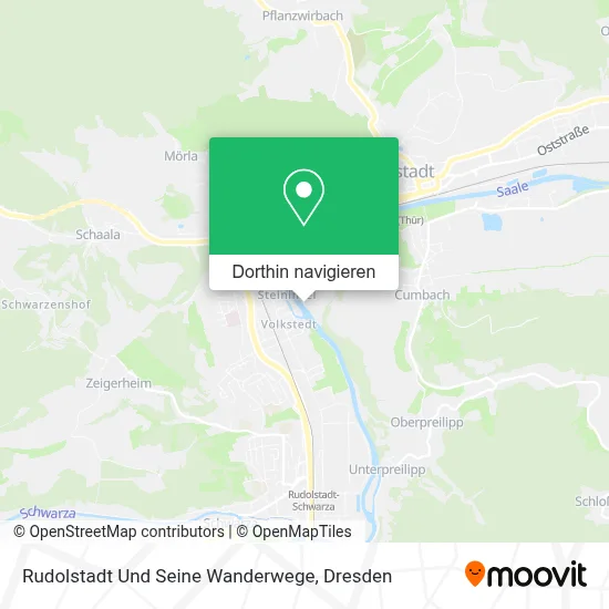 Rudolstadt Und Seine Wanderwege Karte