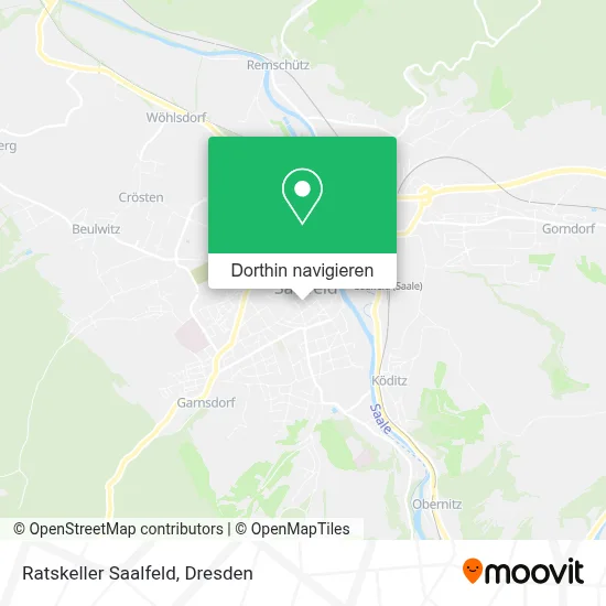 Ratskeller Saalfeld Karte