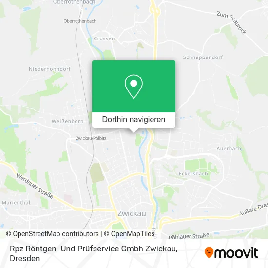 Rpz Röntgen- Und Prüfservice Gmbh Zwickau Karte