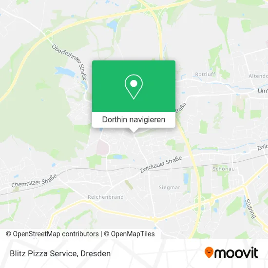 Blitz Pizza Service Karte