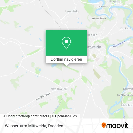 Wasserturm Mittweida Karte