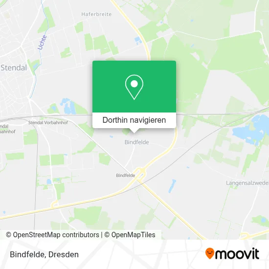 Bindfelde Karte