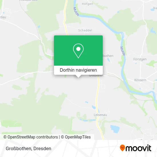 Großbothen Karte