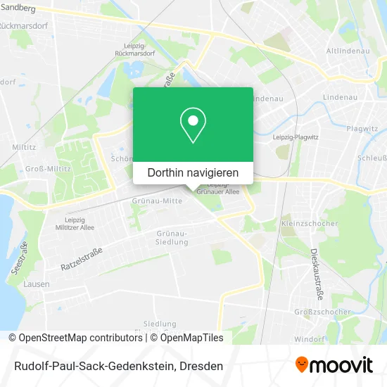 Rudolf-Paul-Sack-Gedenkstein Karte