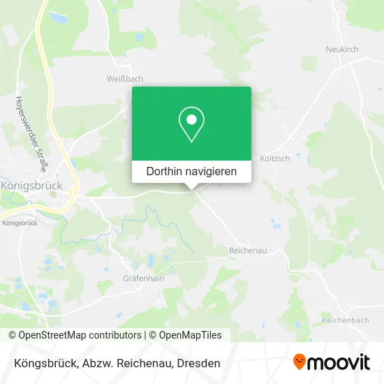 Köngsbrück, Abzw. Reichenau Karte