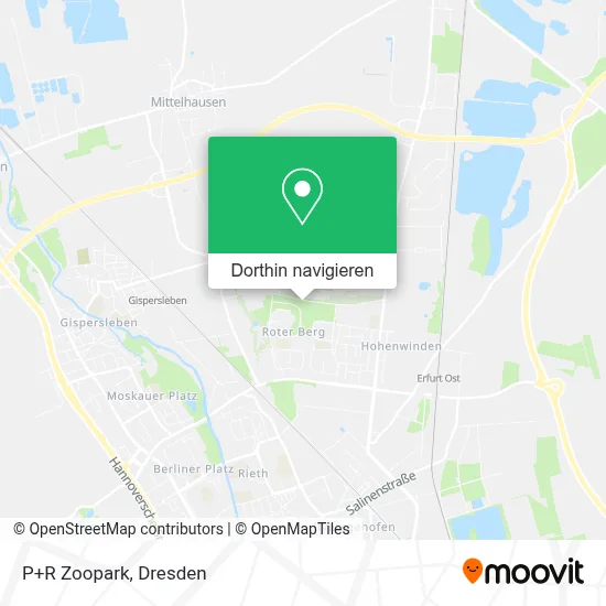 P+R Zoopark Karte