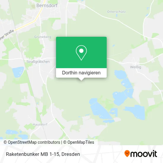 Raketenbunker MB 1-15 Karte